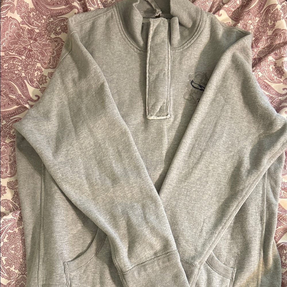 American Eagle Outfitters Gray Zip-Up Sweater